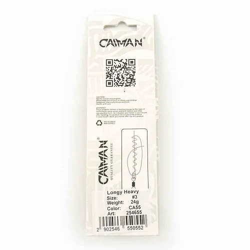 Блесна вращающаяся Caiman Longy Heavy 24гр #3 цвет CA55 (5шт в упак.)