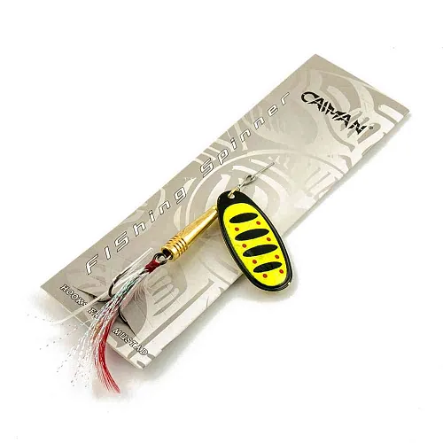 Блесна вращающаяся Caiman Pike killer classic 12гр #5 цвет CA21 (5шт в упак.)