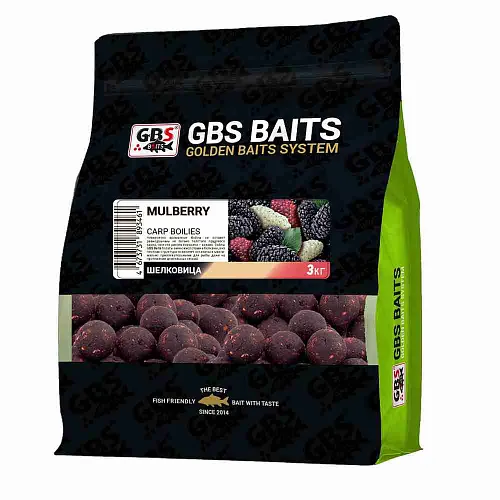 Бойлы тонущие GBS Baits 20мм 3кг Mulberry