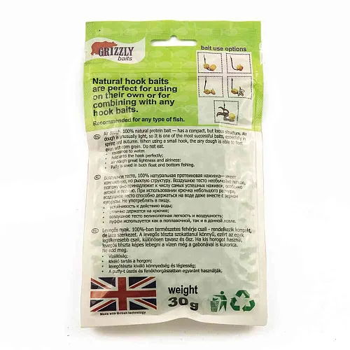 Воздушное пенотесто Fluoro PUFFI Grizzly baits (Конопля)