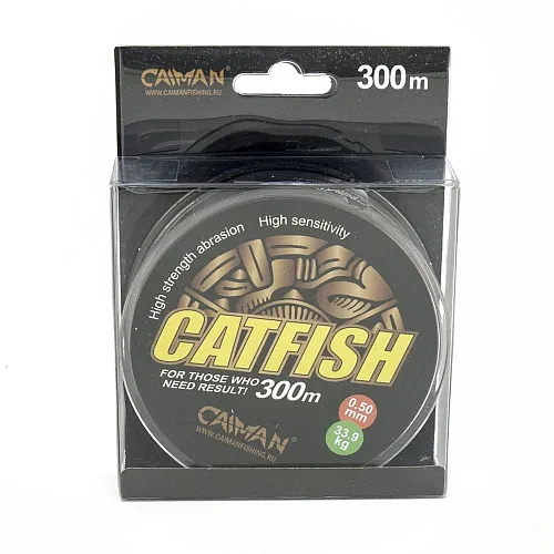 Леска Caiman Catfish 300м 0,50мм тёмно-коричневая (6шт в упак)