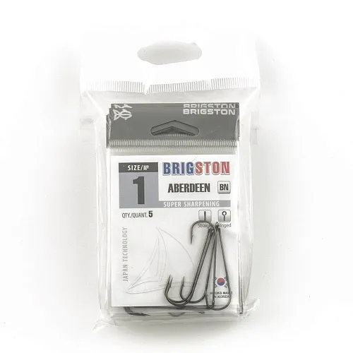Крючок Brigston Aberdeen BN № 1 ( уп. 5 шт.)
