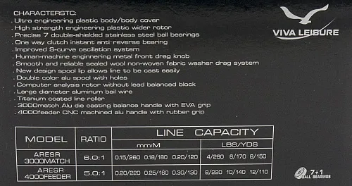 Катушка Viva AreSr 4000 (Feeder)