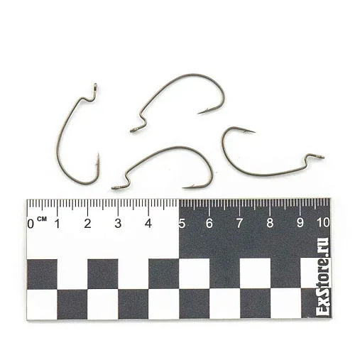 Крючки офсетные Caiman Worm Hook Teflon №1 40601
