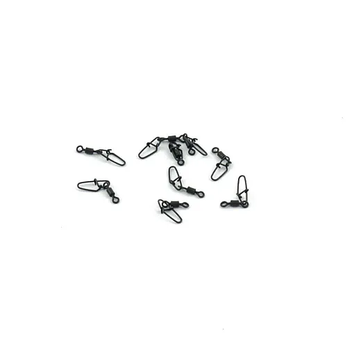 Застежка с вертлюгом Caiman 216019 black mat #12 10шт/уп 