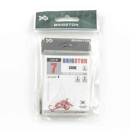 Крючок Brigston Sode Red №7 ( уп. 8 шт.)