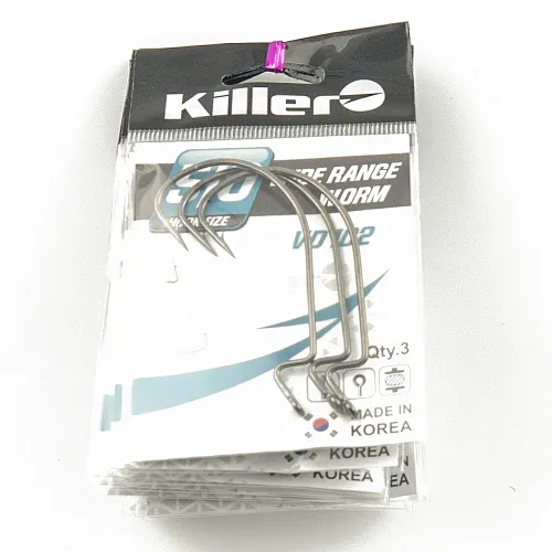 Крючок офсетный Killer Wide range worm № 5/0
