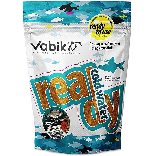 Прикормка увлаженная Vabik Ready cold Water Лещ Смесь специй (уп. 10 штук) 750гр