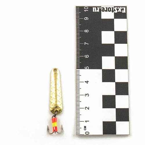 Блесна зимняя Profilux Гробик-спорт Б 3,5гр цв. 05 латунь чешуя