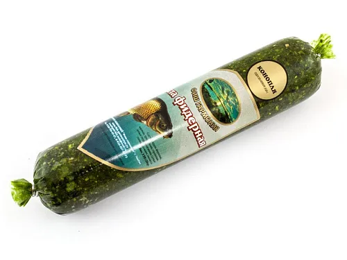 Прикормка колбасная (Паста фидерная) ФИШ ГАРМОНИЯ (конопля) (28 шт в упак.)