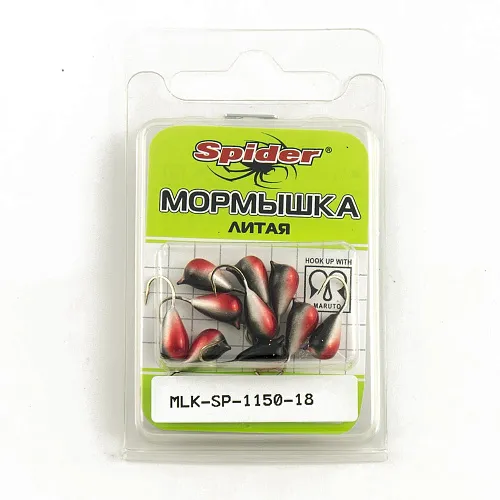Мормышка Spider литая капля с ушком 5,0 мм 18