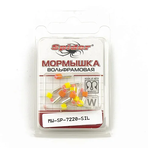 Мормышка вольфрамовая Spider Рижский столбик с ушком 2 мм 0,30 гр Sil