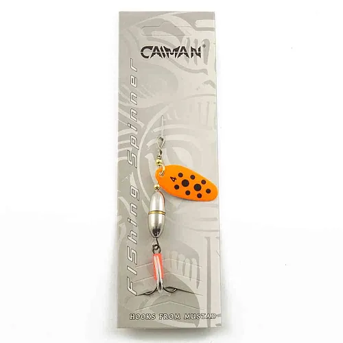 Блесна вращающаяся Caiman Oval core 10гр #4 цвет CA19 (5шт в упак.)