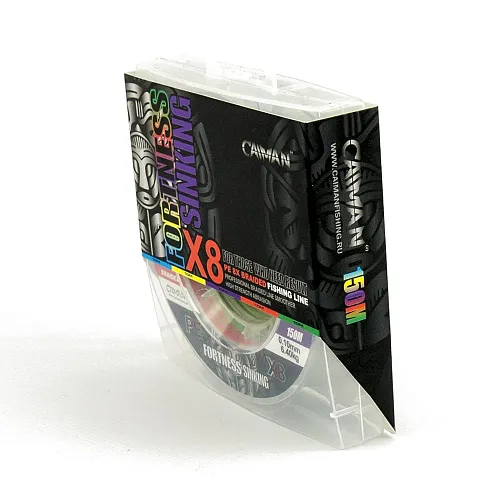 Шнур Caiman Fortness sinking 8PE 0,10 мм 150 м Multicolor 225526