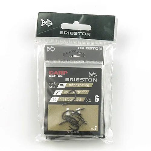 Крючок Brigston L-1Teflon № 6 ( уп. 6 шт.)