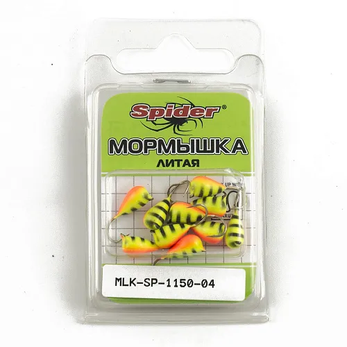 Мормышка Spider литая капля с ушком 5,0 мм 04