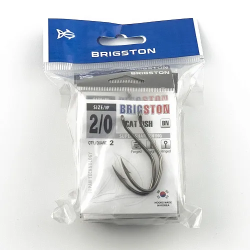 Крючок Brigston Cat Fish BN № 2/0 ( уп. 2 шт.)