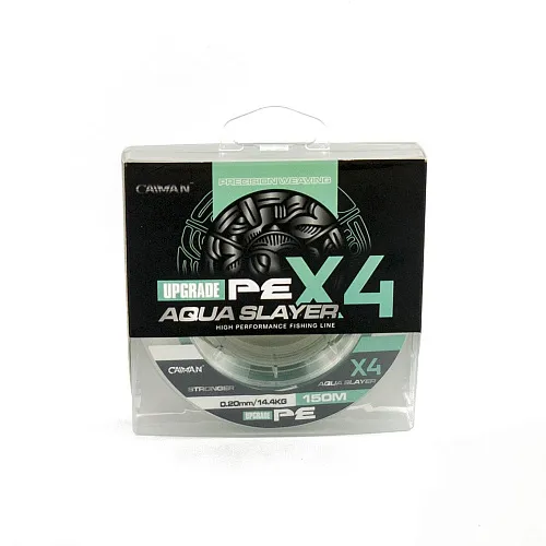 Шнур Caiman 4X PE Aqua Slayer 150m 0,20мм