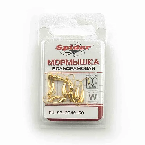 Мормышка вольфрамовая Spider Уралка с отверстием 4 мм 0,98 гр. Go