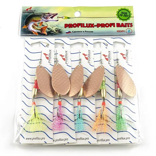 Блесна вращающаяся Profilux Таймень Б 15гр цв. 06 медь чешуя (5 шт в упак.)