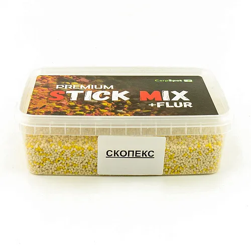 Пеллетс CarpSpot Premium Stick Mix 2 мм 500 г ( бел/желт) Скопекс