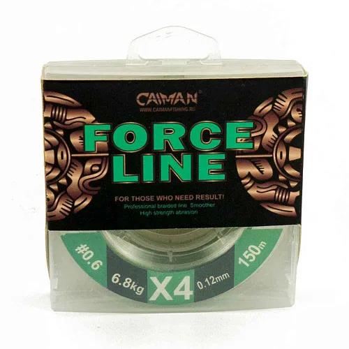 Шнур Caiman Force Line 150м 0,12мм #0.6 зеленый 