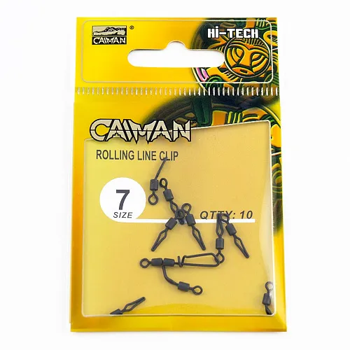 Вертлюг Caiman 216024 Black mat #7 10шт/уп 