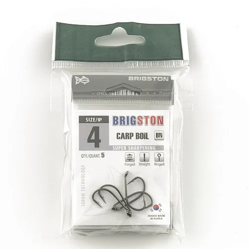 Крючок Brigston Carp Boil BN № 4 ( уп. 5 шт.)