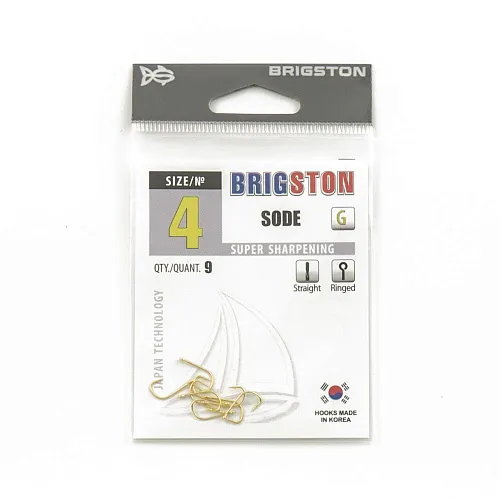 Крючок Brigston Sode Gold №4 ( уп. 9 шт.)