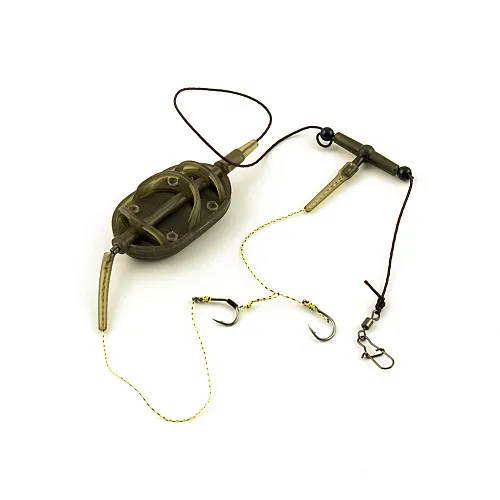 Монтаж Palomino PL6131-C с флэт кормушкой отвод вертолет 2 крючка 30g