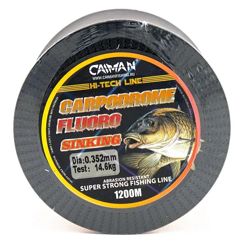 Леска Caiman Carpodrome Fluoro orange 1200м 0,352 мм