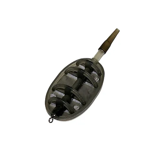 Кормушка Caiman In-Line Flat Method Feeder Oval M 40g. (10 шт. в упак.) 186365