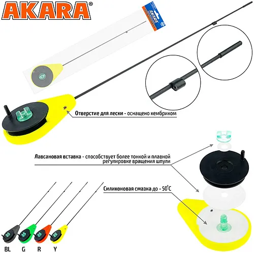 Удочка зимняя Akara BRZ Lemon