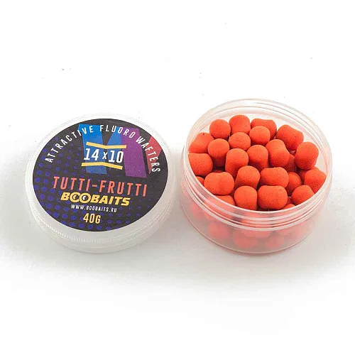 Бойлы BOO Baits Wafters 14x10 Тутти-фрутти 40гр банка