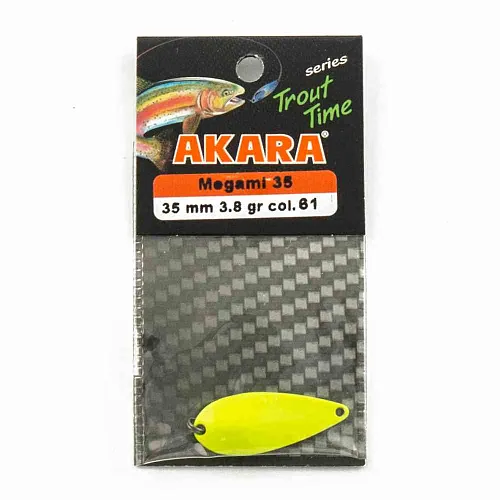 Блесна форелевая колеб. AKARA trout time Megami 35мм 3,8гр цвет 61