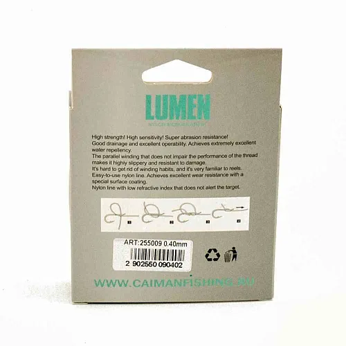 Леска Caiman Lumen 150м 0,40 мм прозрачная