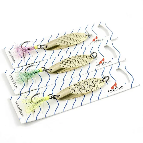 Блесна кастмастер Profilux (21 гр.) цвет 05 латунь чешуя