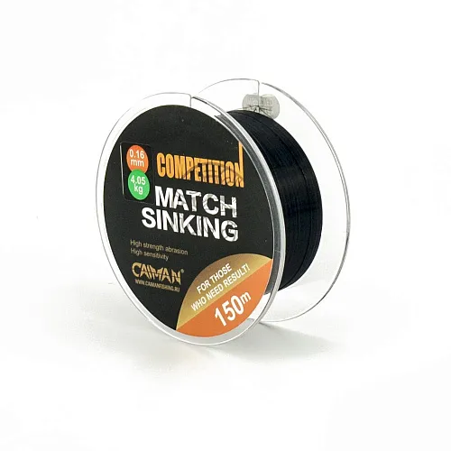 Леска Caiman Competition match sinking 150м 0.16мм черная 
