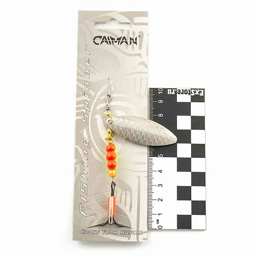 Блесна вращающаяся Caiman Longy Caterpillar 10гр #3 цвет CA02 (5шт в упак.)