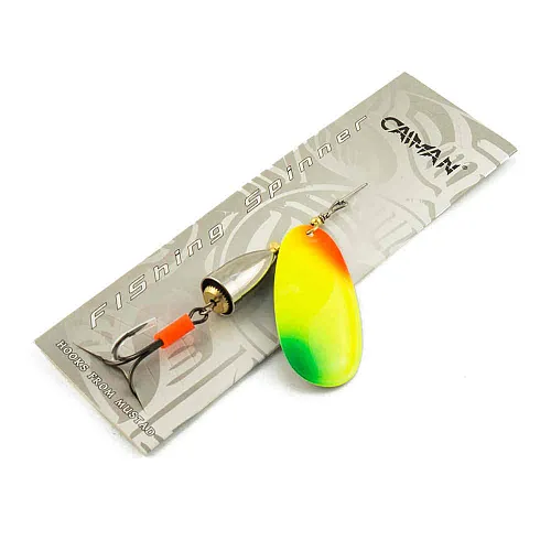 Блесна вращающаяся Caiman Super Vibbra 18гр #6 цвет CA57 (5шт в упак.)