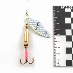 Блесна вращающаяся Balzer(Польша) Лонг №3 15гр серебро