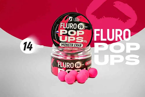 Бойлы плавающие UltraBaits "Fluro Pop-up" Монстр краб 14 мм 30гр