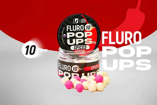 Бойлы плавающие UltraBaits "Fluro Pop-up" 10 мм Специи 30гр