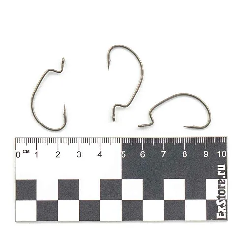 Крючки офсетные Caiman Worm Hook Teflon №2/0 40001