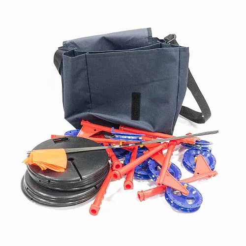 Набор жерлиц на стойке в сумке 10шт оснащенные (РБ)