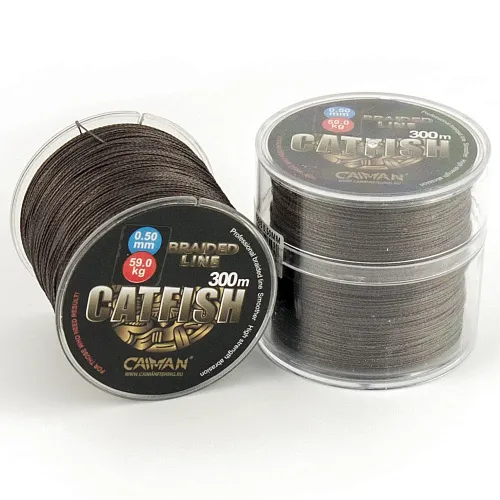 Шнур Caiman Catfish 300м 0,50мм 59,0кг коричневый 