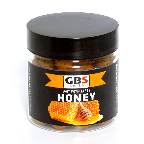 Бойлы GBS Baits тонущие насадочные 15мм 100гр Honey Мед (5шт в упак)
