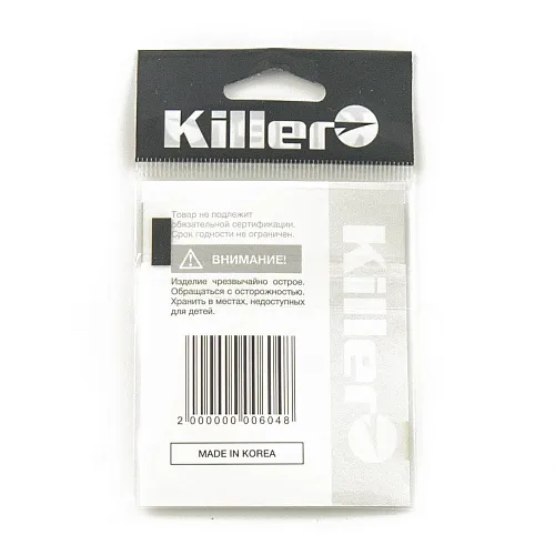 Крючок офсетный Killer Wide range worm (Большое ухо) № 8