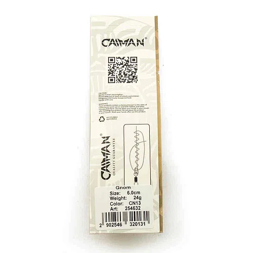 Блесна колеблющаяся Caiman Gnom 24гр 6,0см цвет CN13 (5шт в упак.)