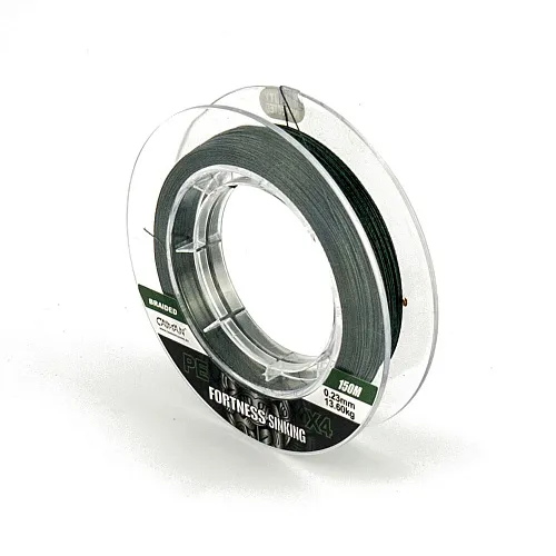 Шнур Caiman Fortness sinking 4PE 0,23 мм 150 м Dark Green 215521